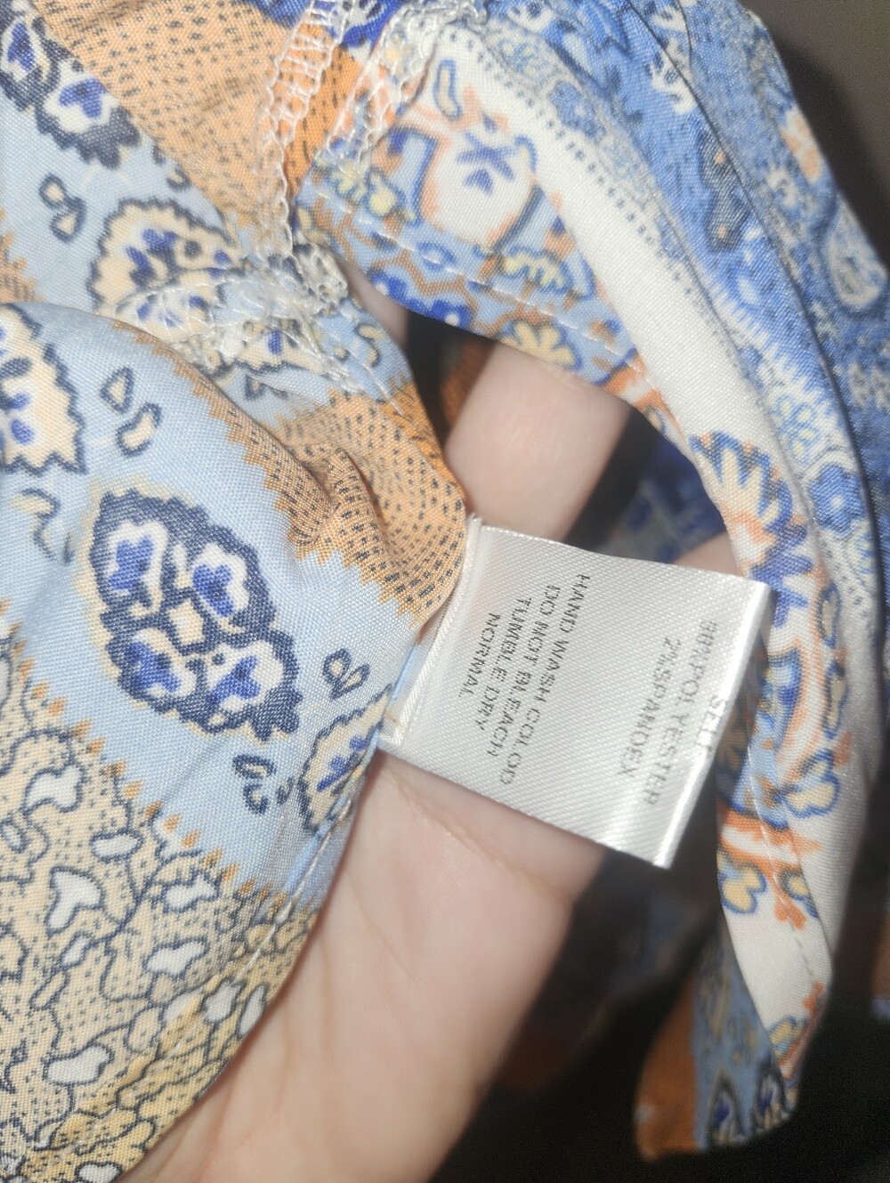 💙🧡💛NWOT Ces Femme "Patchwork Print Open Front Kimono" Sz Med-Oversized💛🧡💙 - Picture 9 of 11